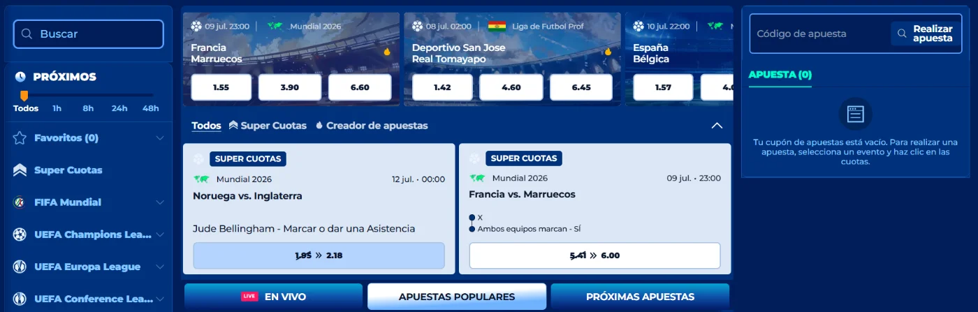 Apuestas deportivas